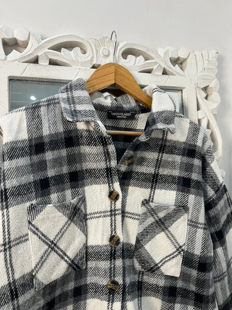 SassyClassy Super Thick Shacket-Chest 40