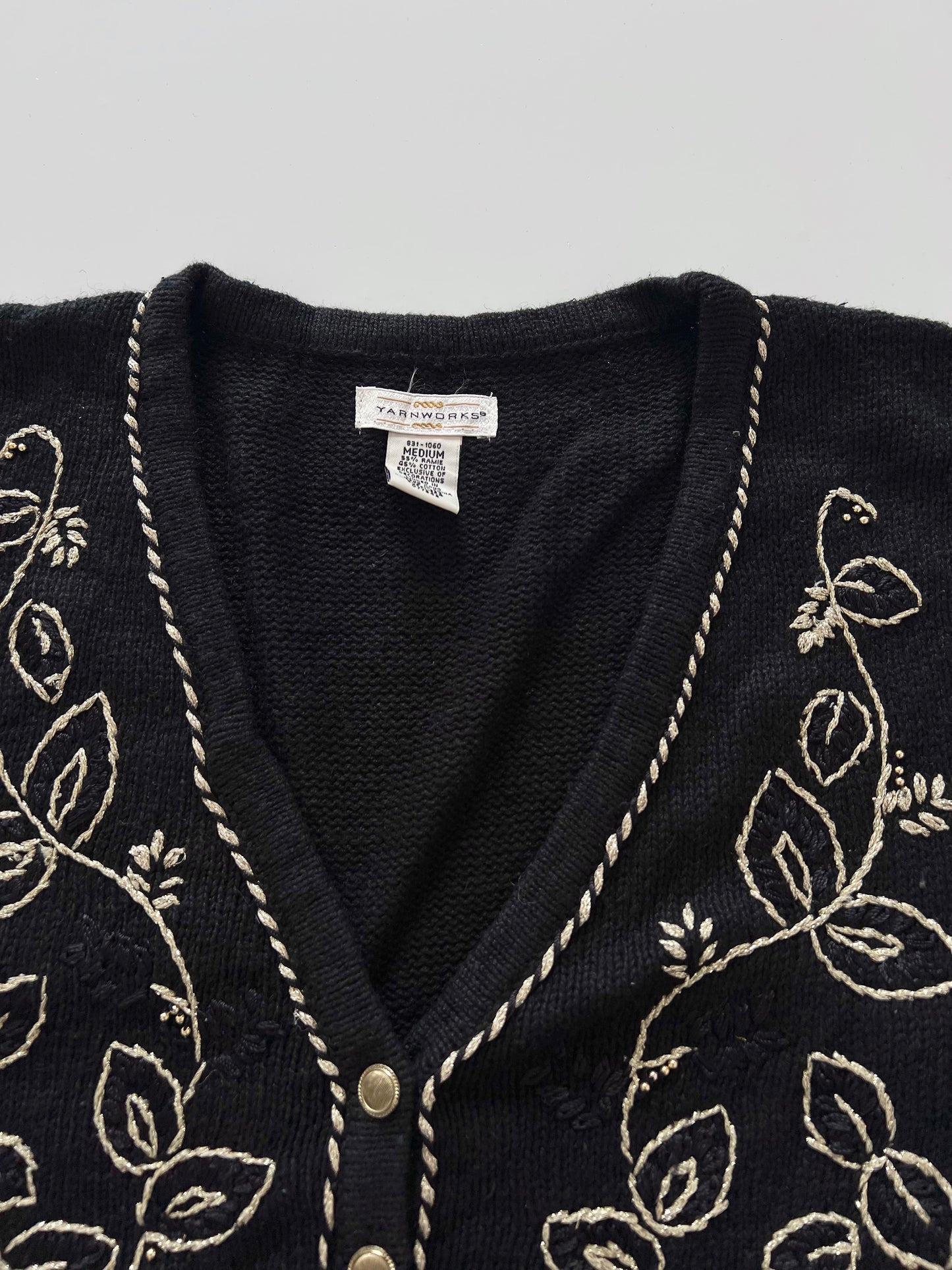 Yarnworks Embroidered Sweater-Bust 40