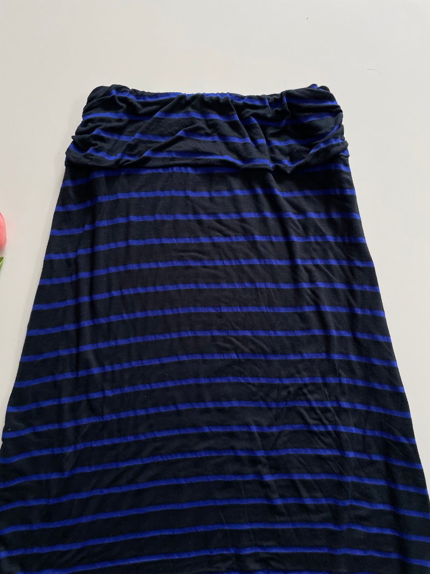 GIBSOA BLUE STRIPED SKIRT - WAIST 34 TO 38