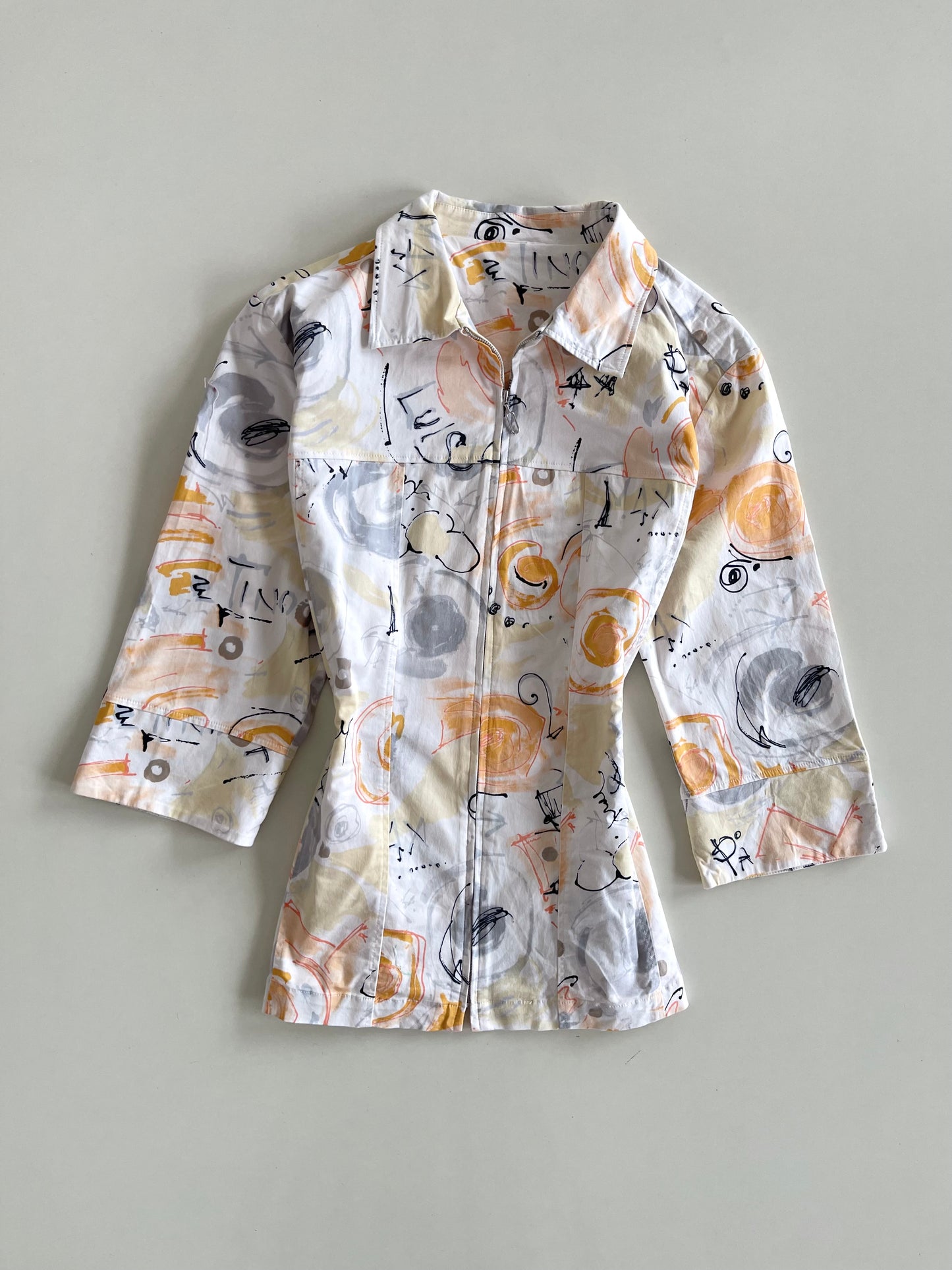 Vintage Zip Up Top-Bust 46