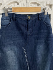 Denim Long Skirt-Waist 30
