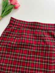 Cherry Plaid Skirt-Waist 26
