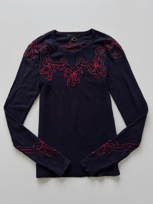 Marc By Marc Jacobs Embroidered Sweater-Bust 32