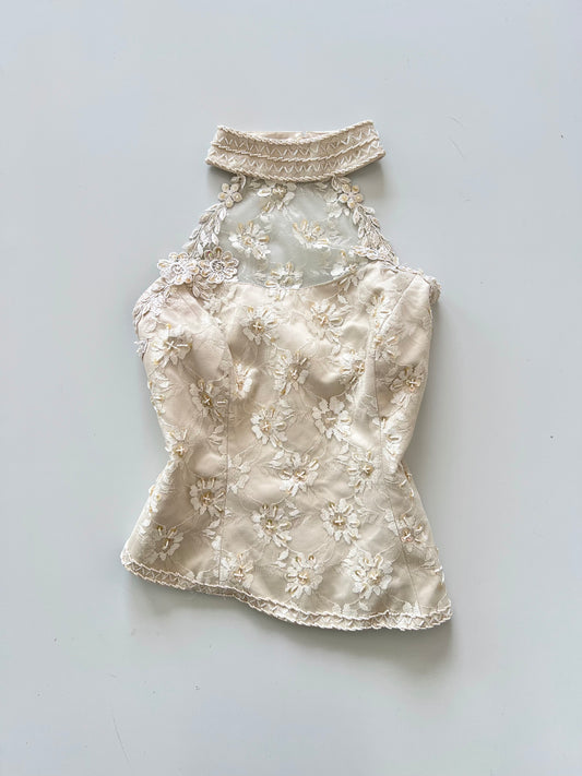 Vizon Vintage Embroidered Top-Bust 38