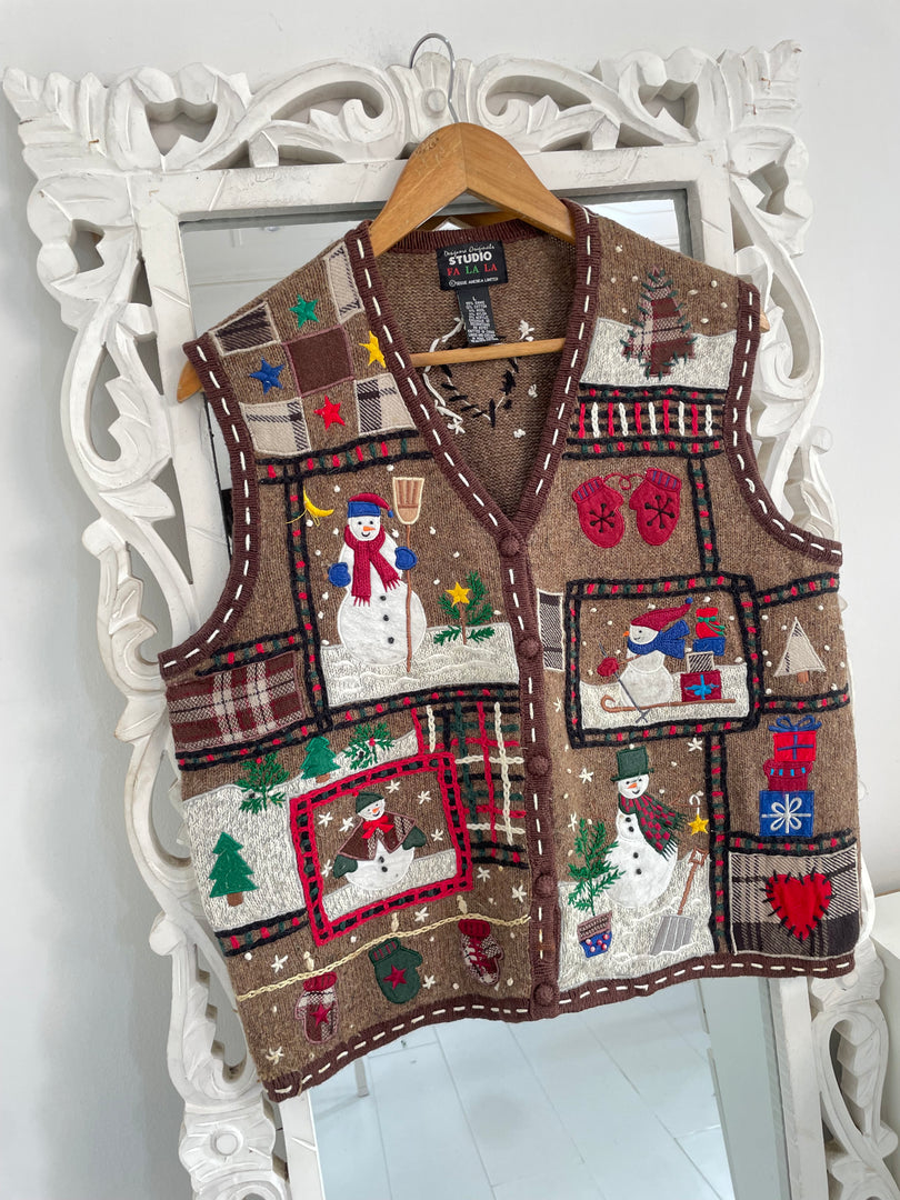 Christmas Sweater Vest-Bust 44