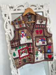 Christmas Sweater Vest-Bust 44