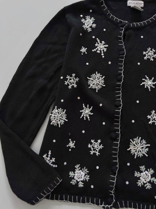 White Stag Embroidered Sweater-Bust 46