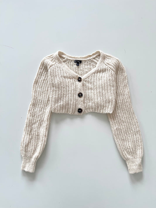 Art Class Solid Sweater Cardigan-Bust 40