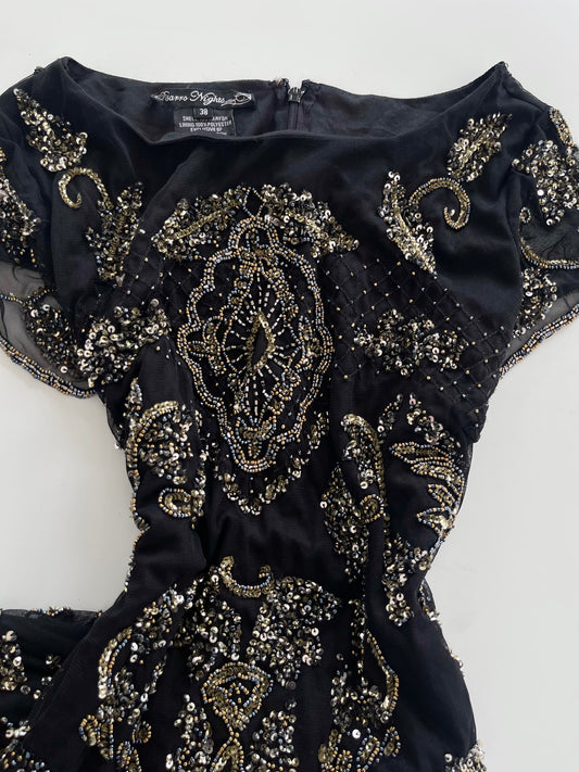 Pisarro Nights Heavily Embroidered Dress-Bust 38 to 40