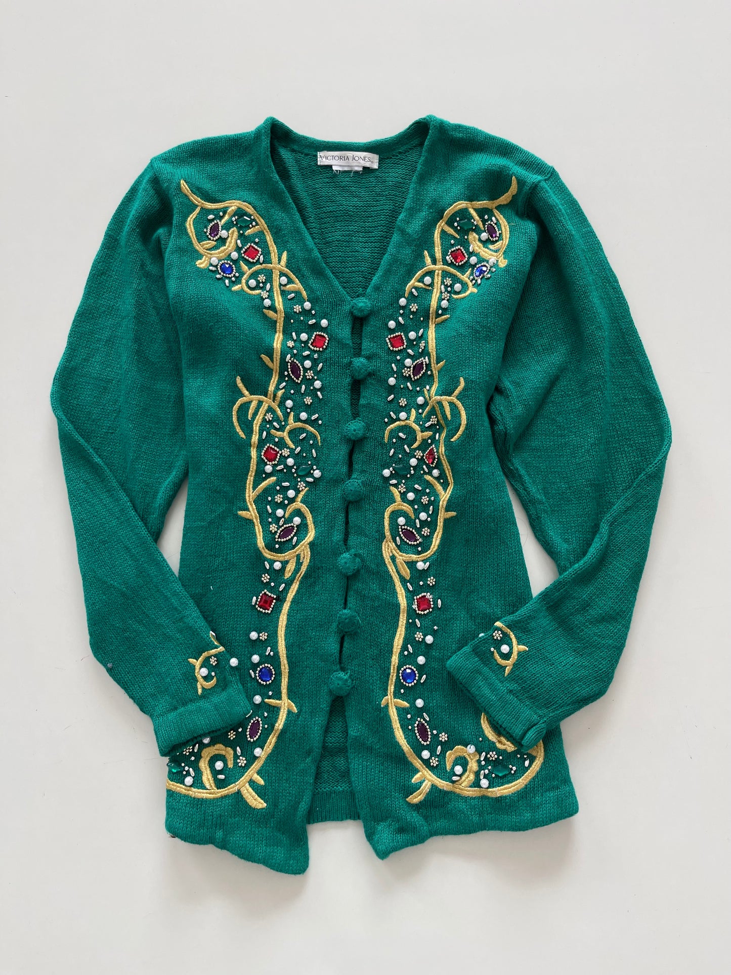 Victoria Jones Embroidered Sweater-Bust 42