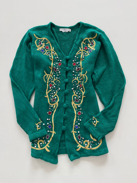 Victoria Jones Embroidered Sweater-Bust 42