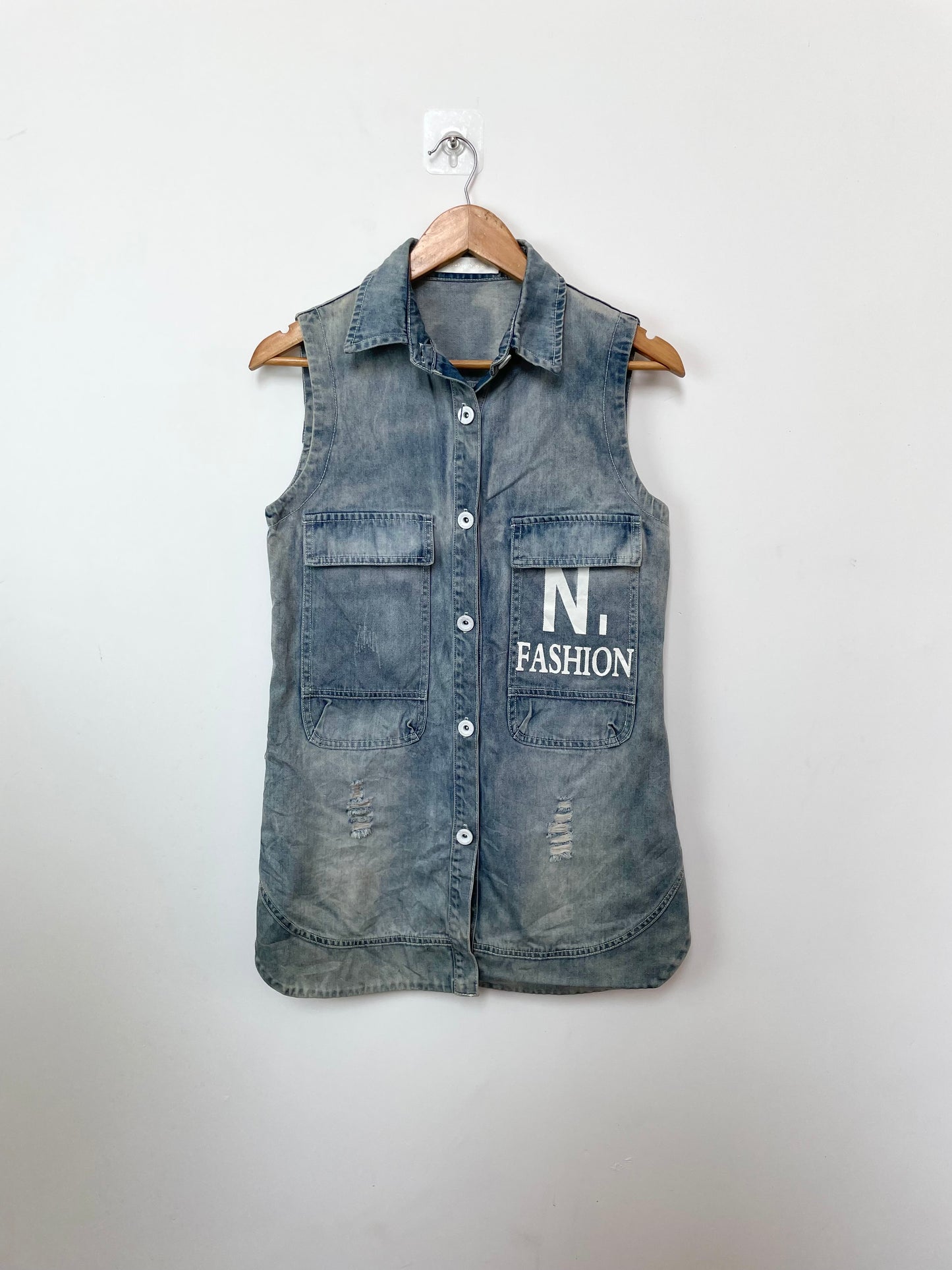 Denim Vest-Bust 34