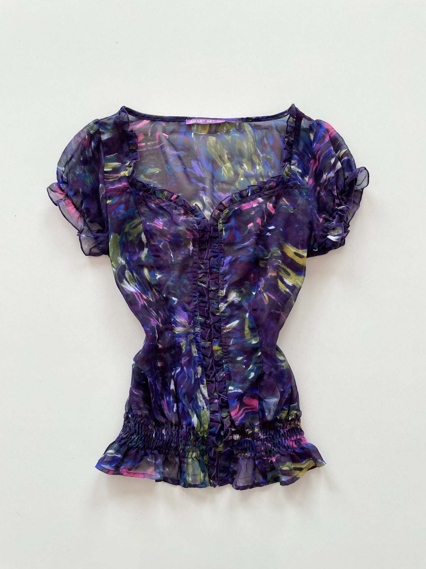 Smart Set Sheer Top-Bust 34