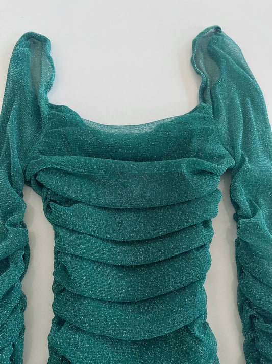 Ruched Glitter Top-Bust 28 to 30