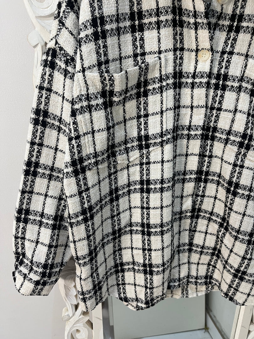 Reserved Tweed Shacket-Chest 50