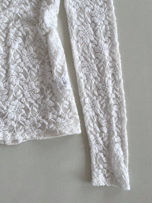 Rw & Co Sheer Lace Top-Bust 32 to 34