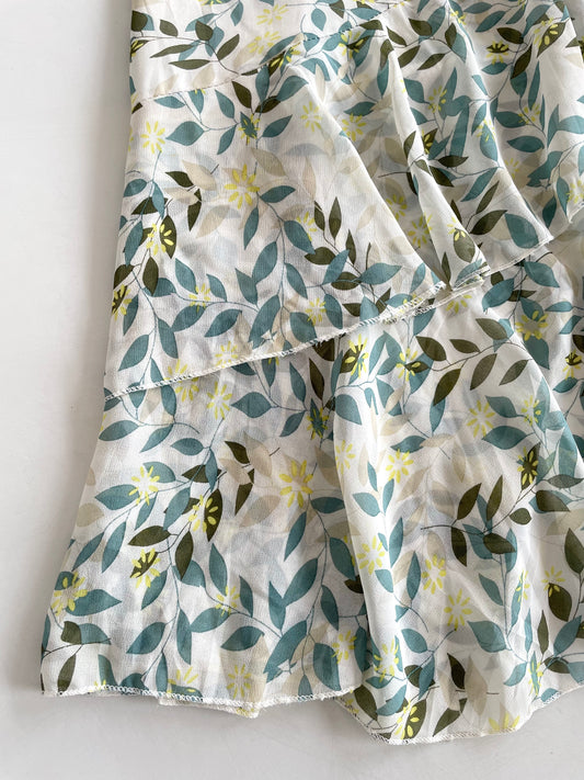 Leafy Ruffle Skirt-Waist 26 to 30