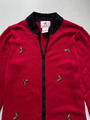 Quacker Factory Embroidered Sweater-Bust 40