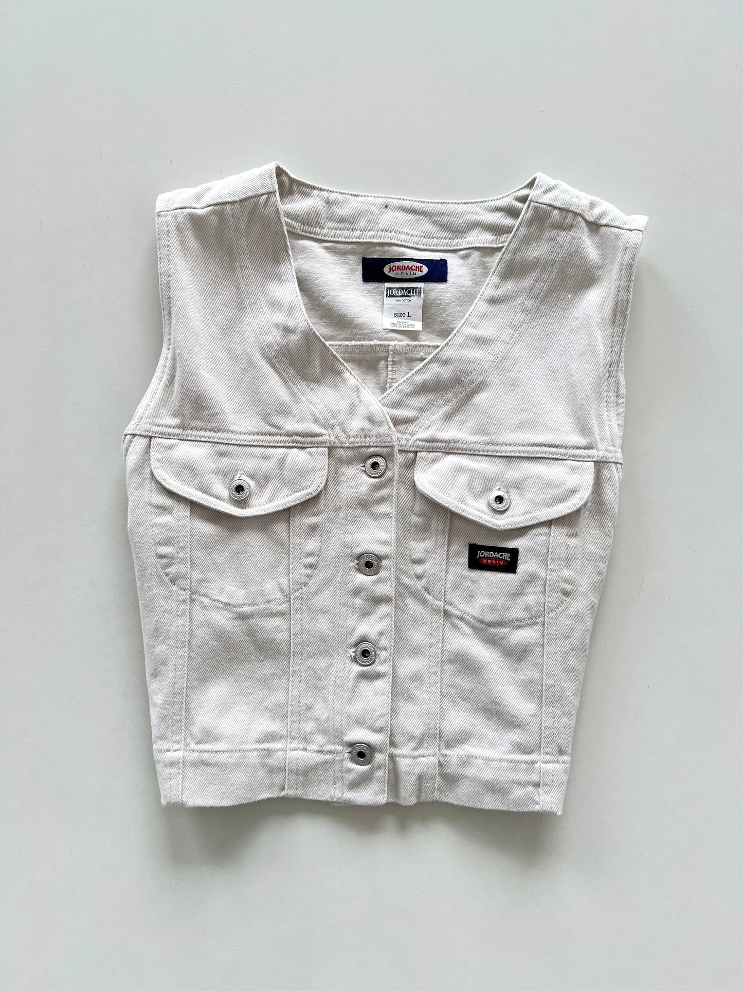 Jordache Vintage Denim Vest-Bust 34