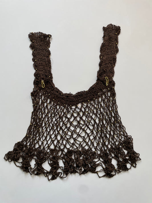 Rhinestone Crochet Top-Bust 26 to 30