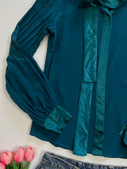 Vintage 100% Silk Shirt-Bust 36