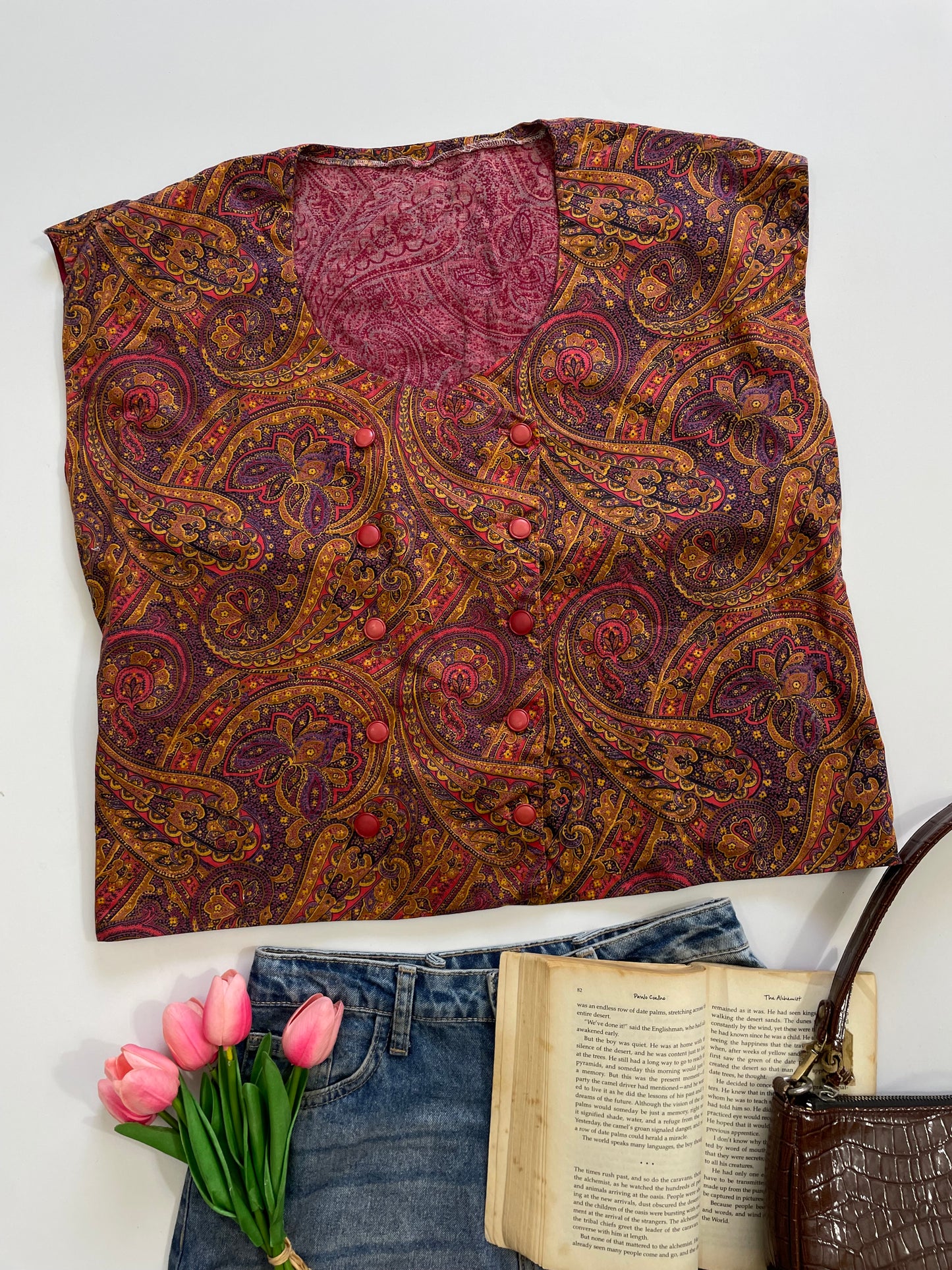 Paisley Waistcoat-Bust 44