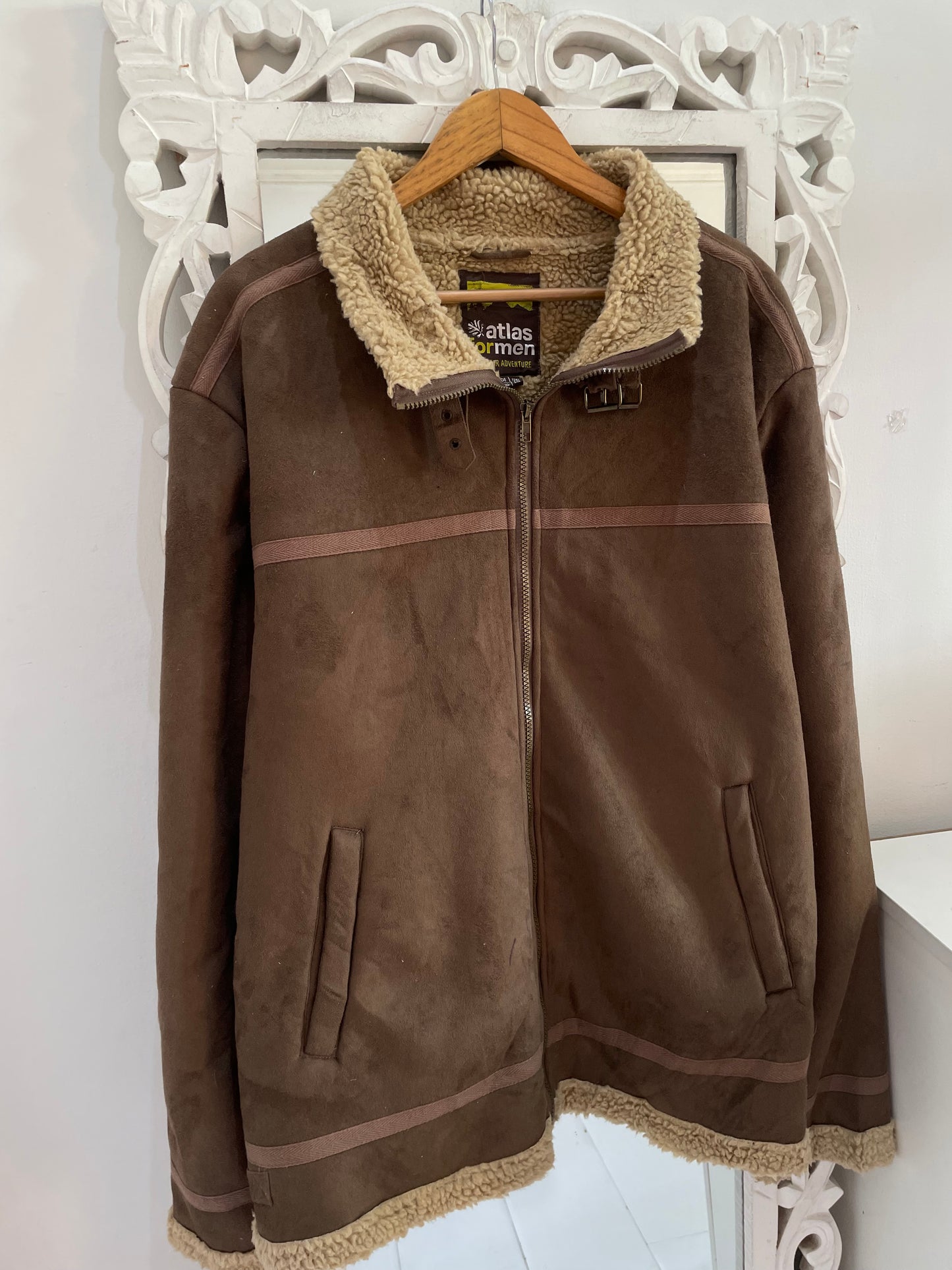 Fur Lined Thick Sherpa Jacket-Bust 54