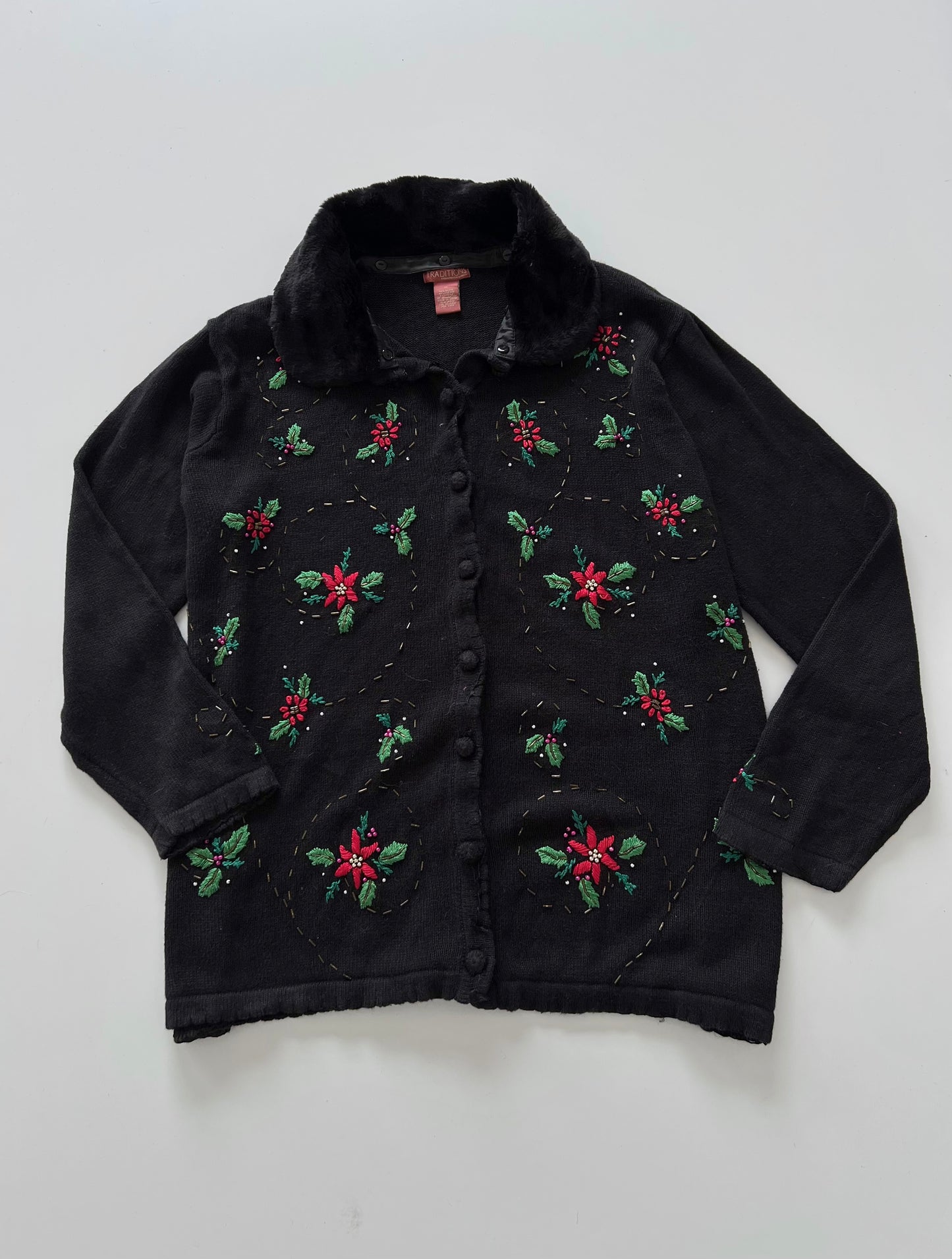 Traditions Embroidered Sweater-Bust 56