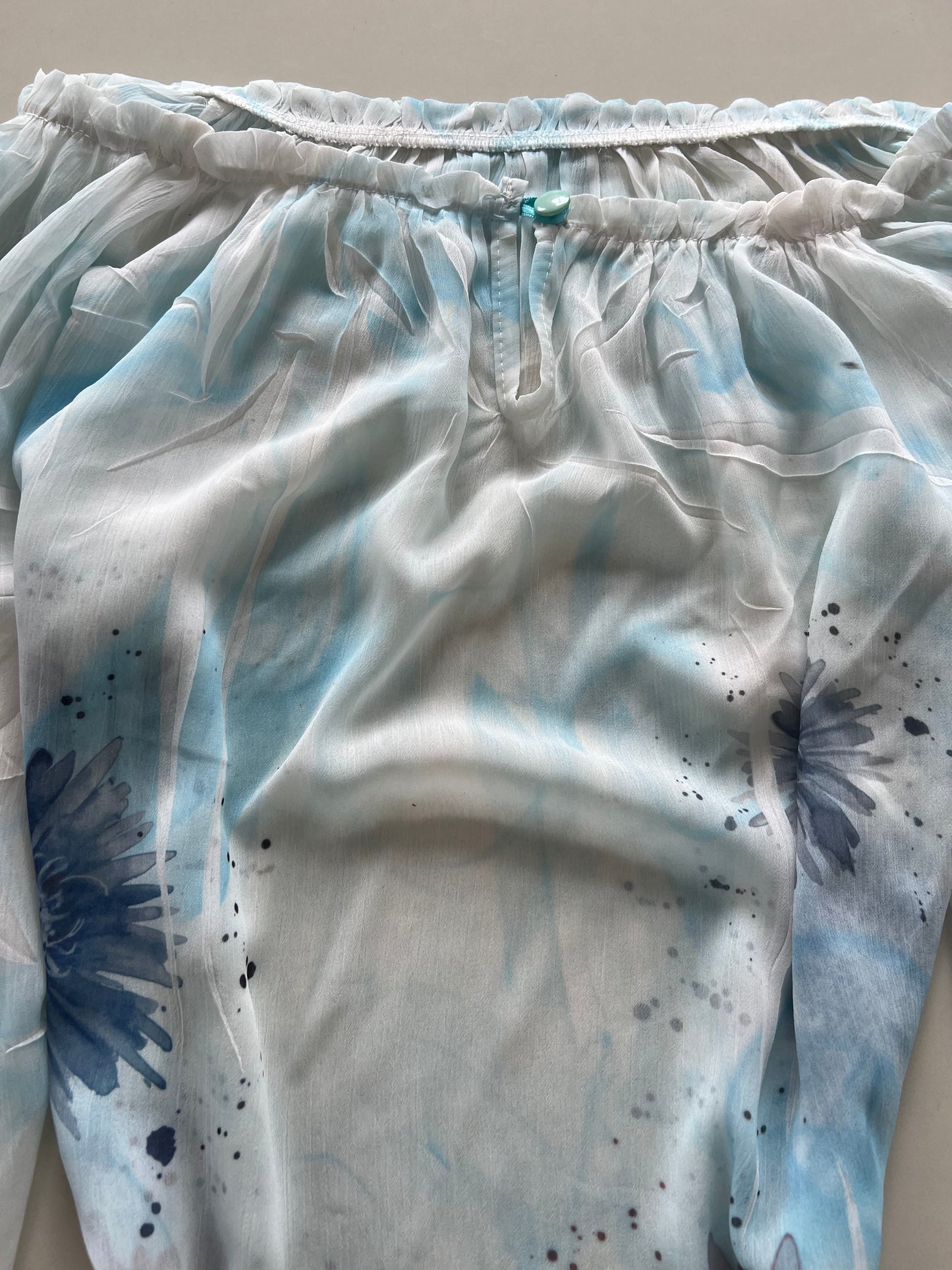 Paisley Sheer Top-Bust 44 to 46