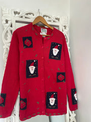 The Quacker Factory Embroidered Christmas Sweater-Bust 40