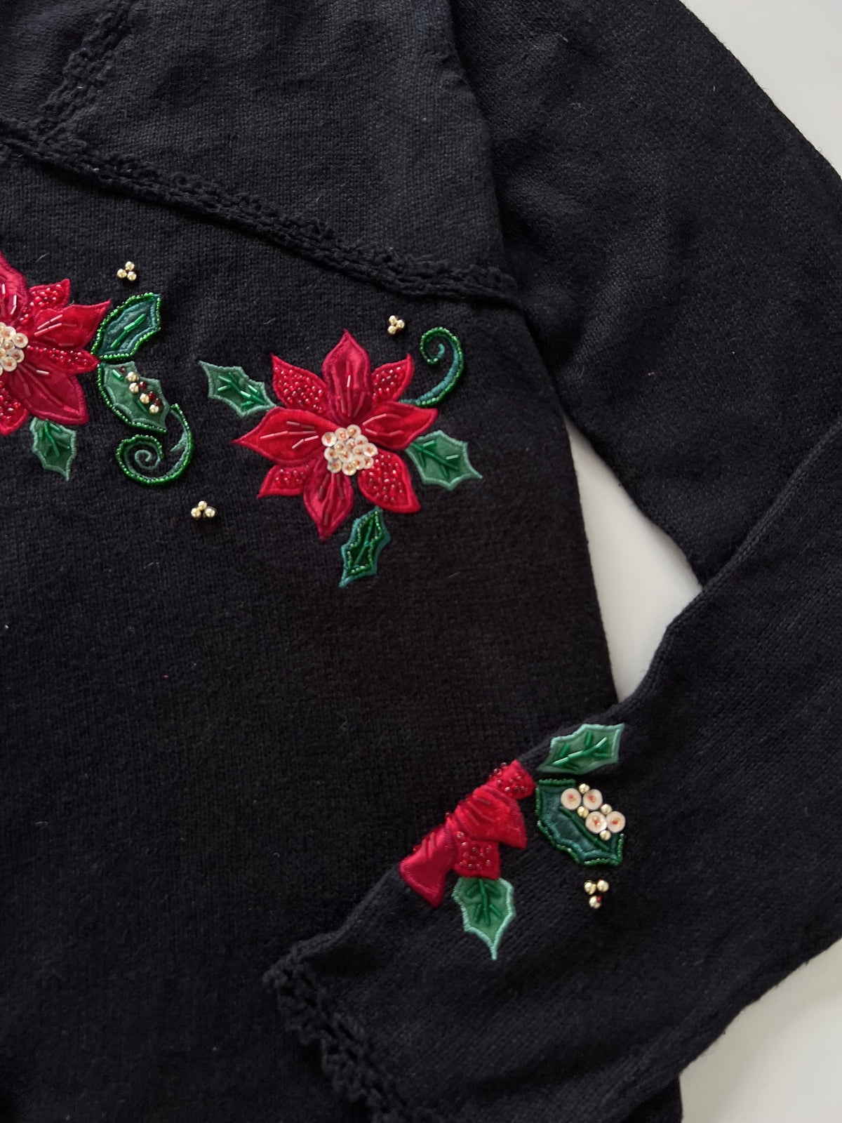 Tiara International Embroidered Sweater-Bust 38