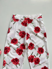 RED ROSES PANTS - WAIST 28 TO 30
