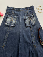 Load image into Gallery viewer, Vintage Denim Skirt-Waist 32
