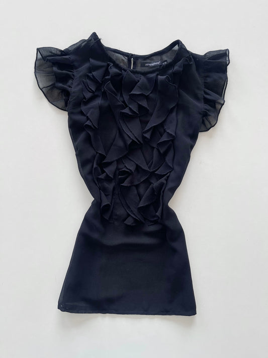 Atmosphere Ruffle Sheer Top-Bust 38