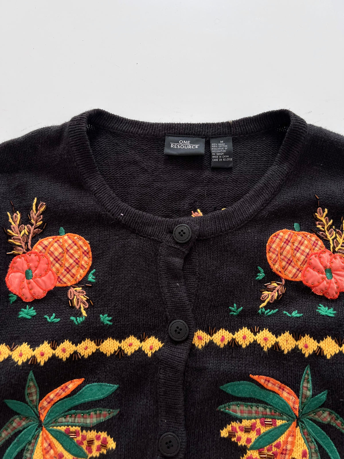 One Resource Embroidered Christmas Cardigan Sweater-Bust 42