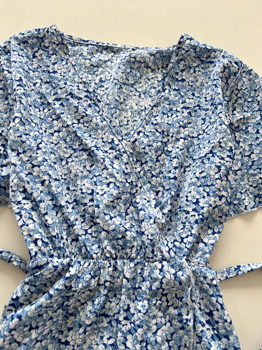 Floral Blue Dress-Bust 36