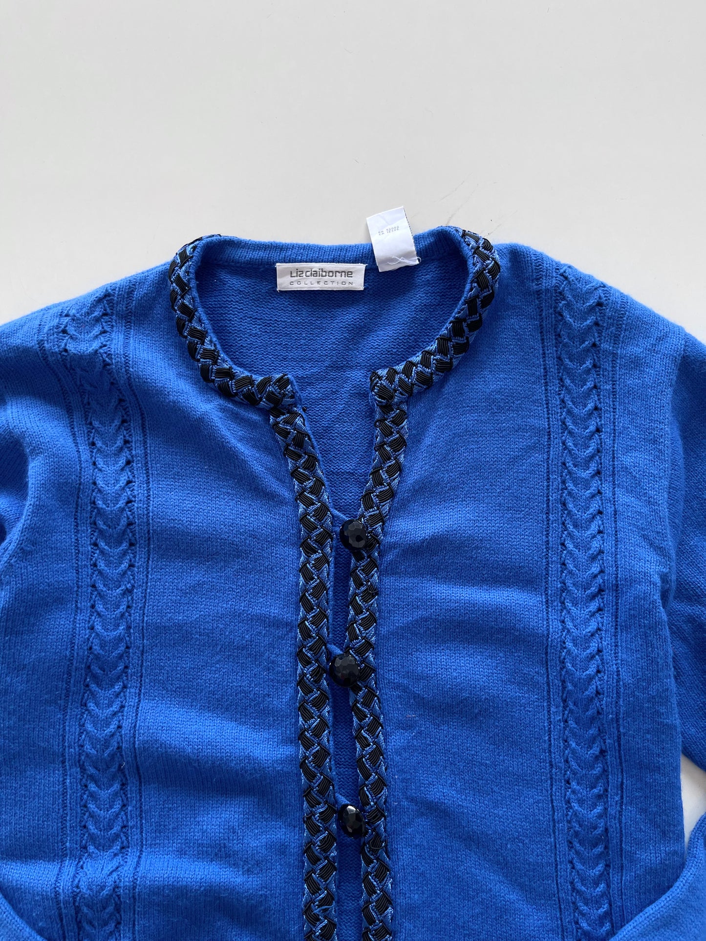 Liz Cliborne Embroidered Sweater-Bust 44