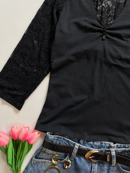 Net Girl Lace Top-Bust 34 to 36
