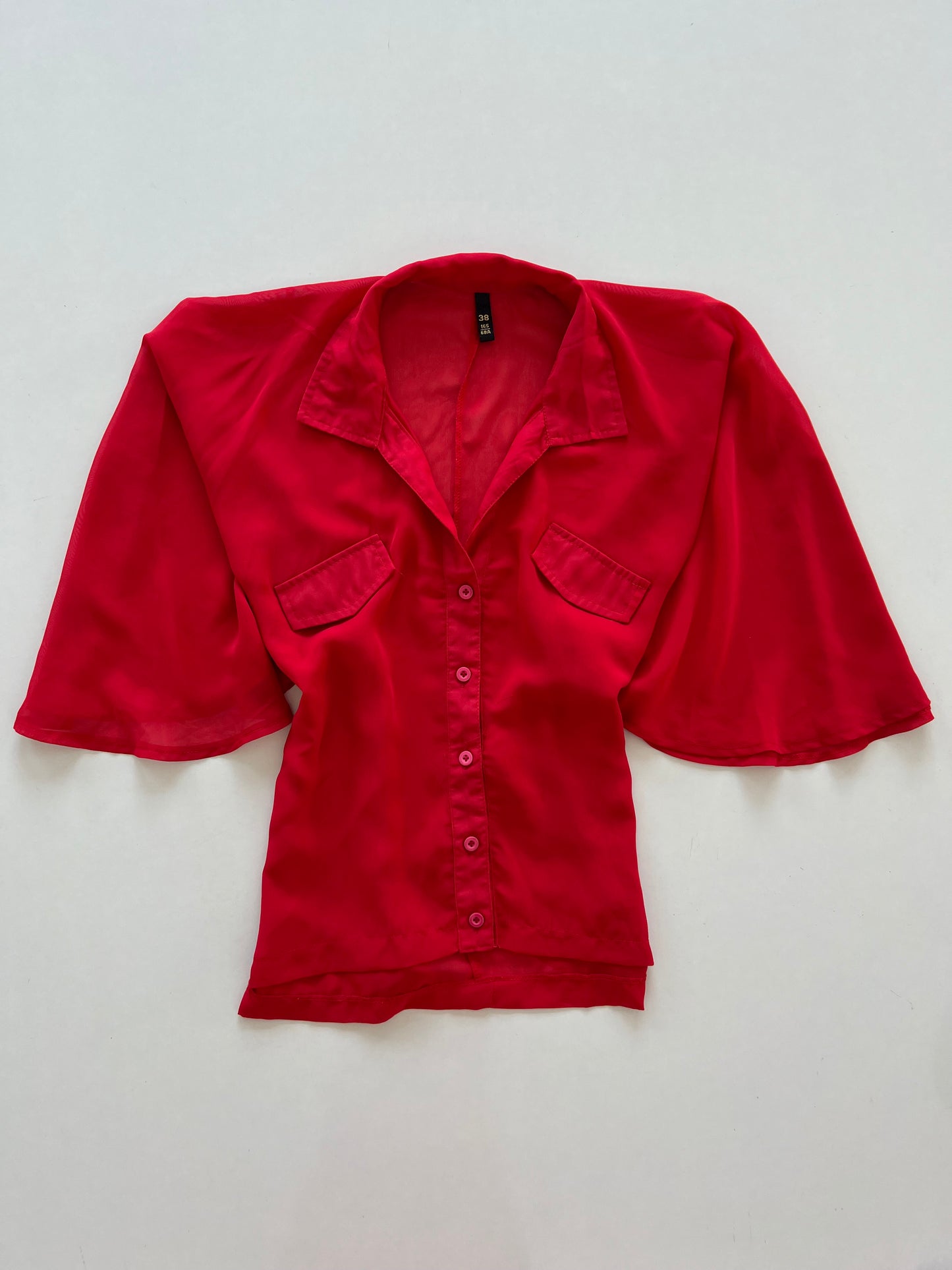 Baggy Sheer Shirt-Bust 68