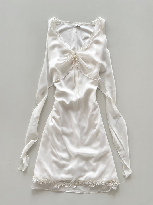 Mia Nana Embroidered Vintage Dress-Bust 40
