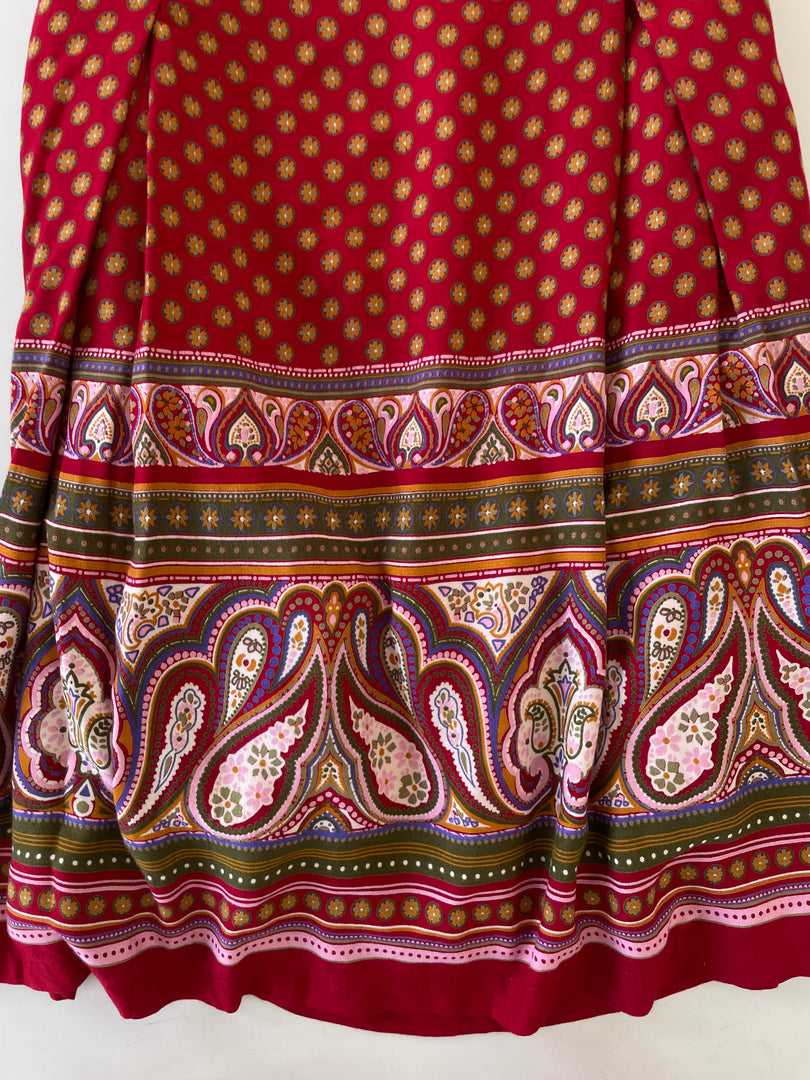 Vintage Paisley Skirt-Waist 36