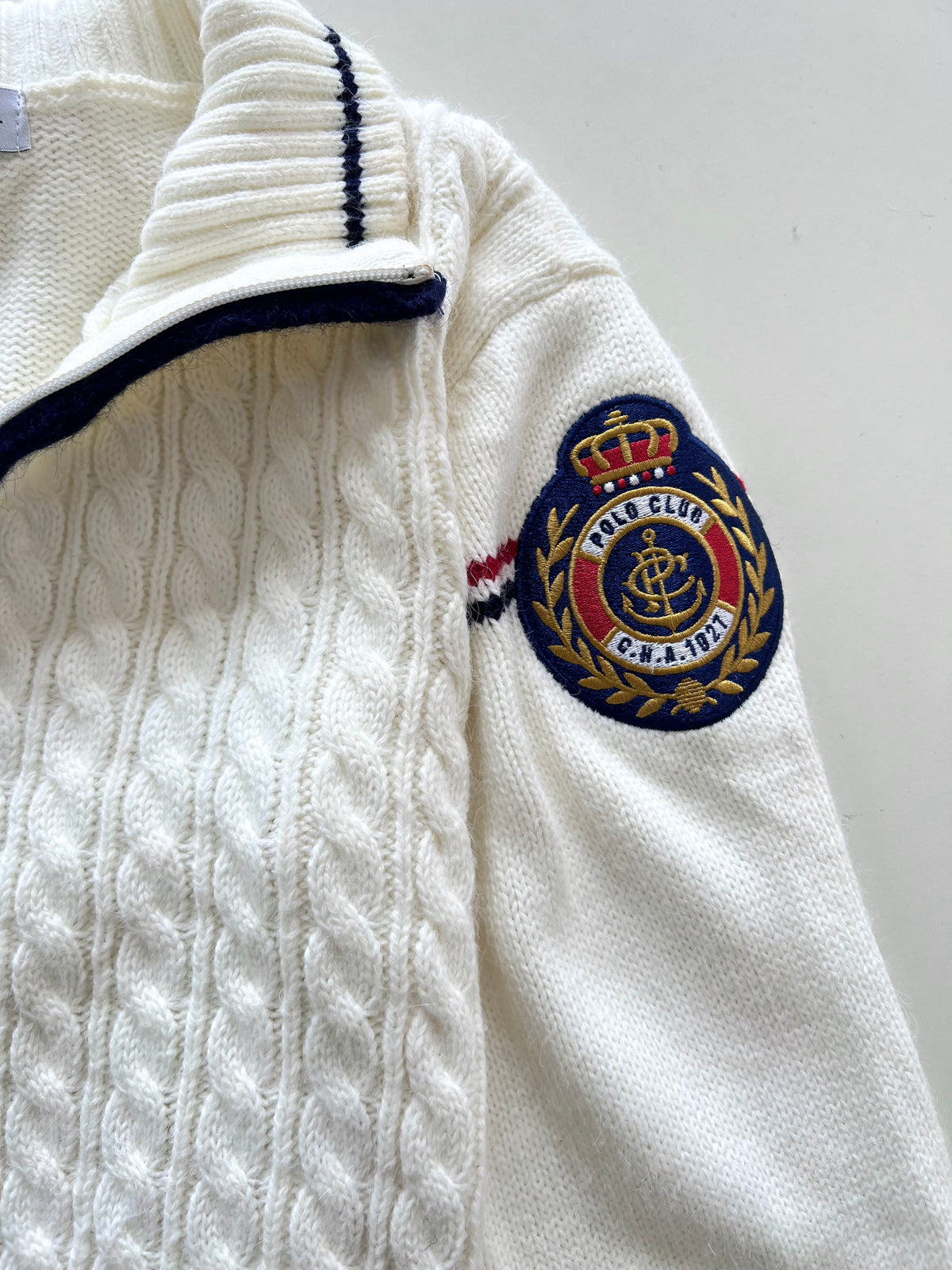 Ralph Lauren 50% Wool Vintage Zipper-Bust 38