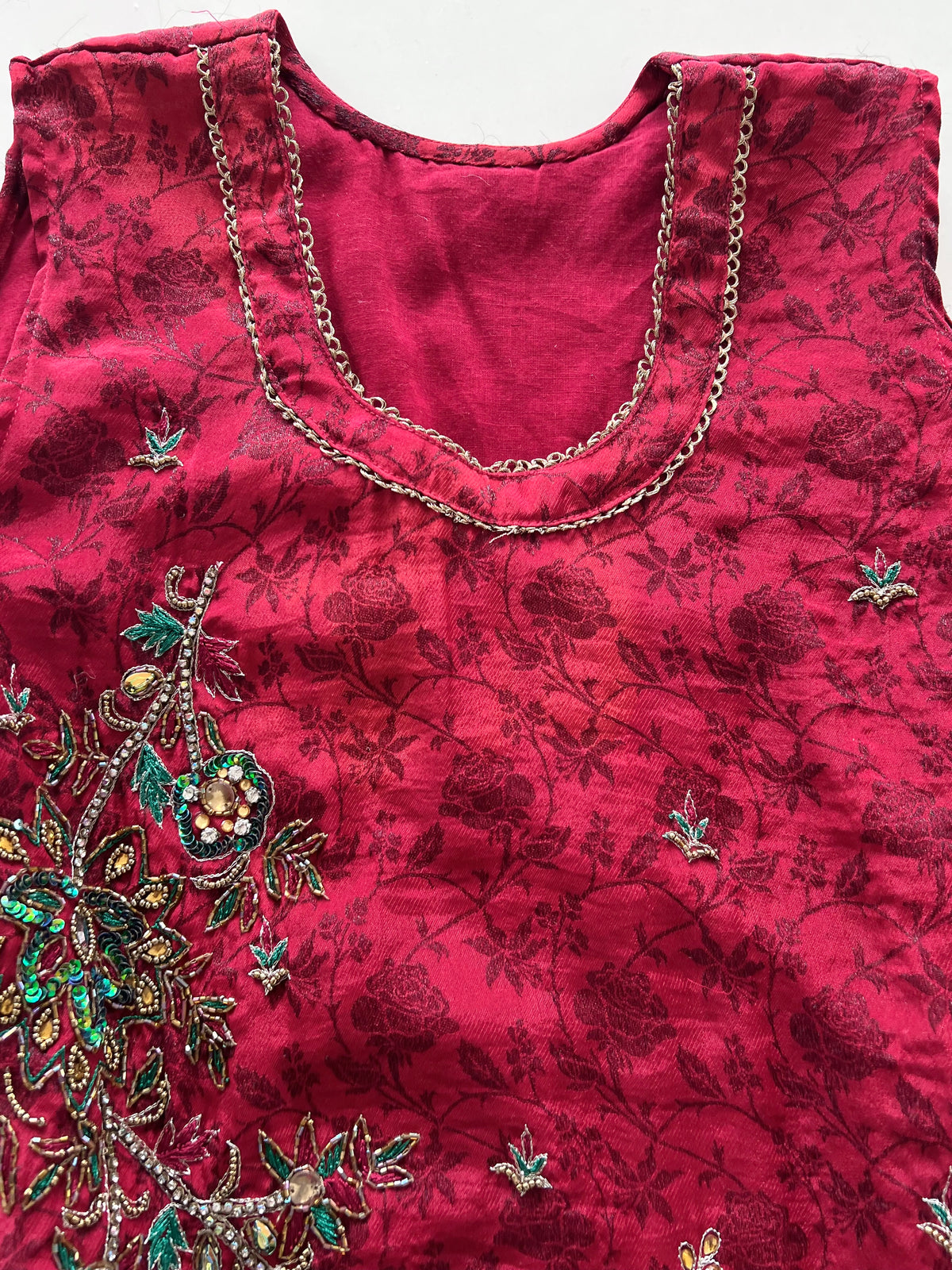Vintage Embroidered Kurta-Bust 38
