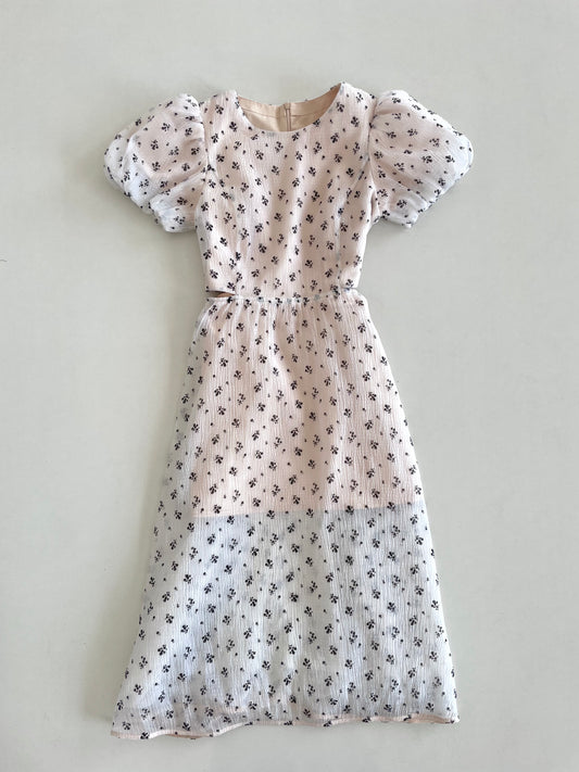 Organza Cutout Dress-Bust 32