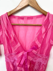 Vintage Ruffle Top-Bust 32 to 34