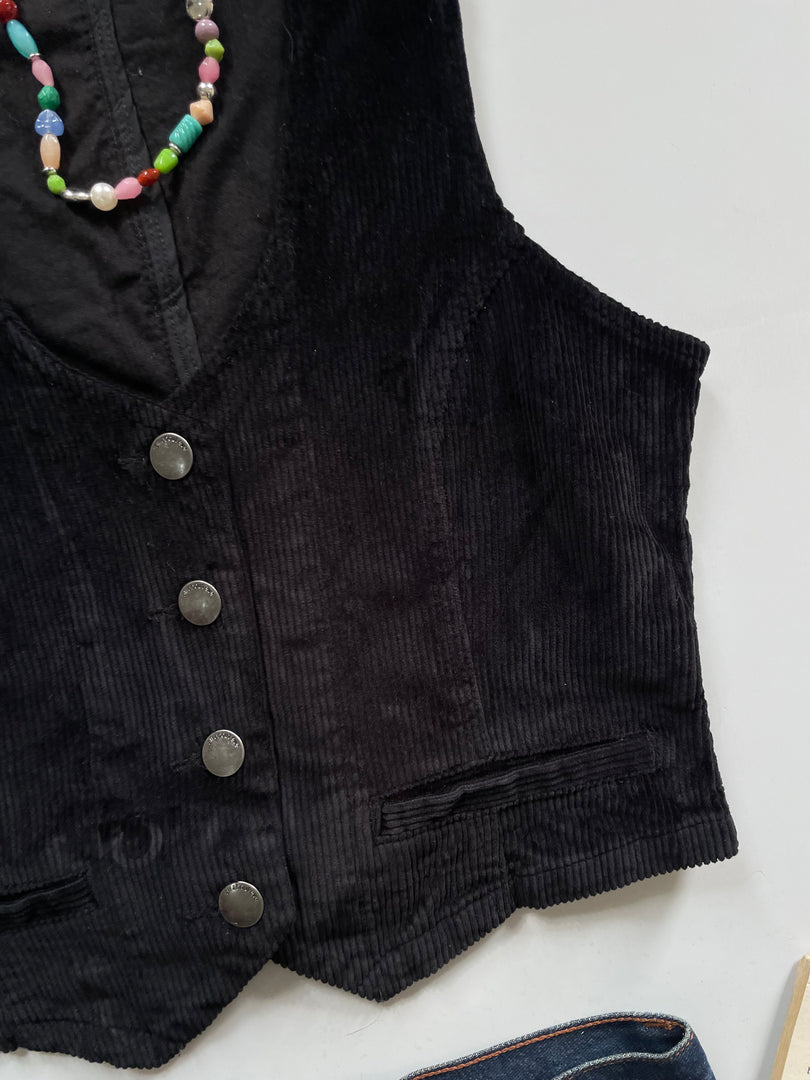 All About Eve Corduroy Vintage Waistcoat-Bust 34