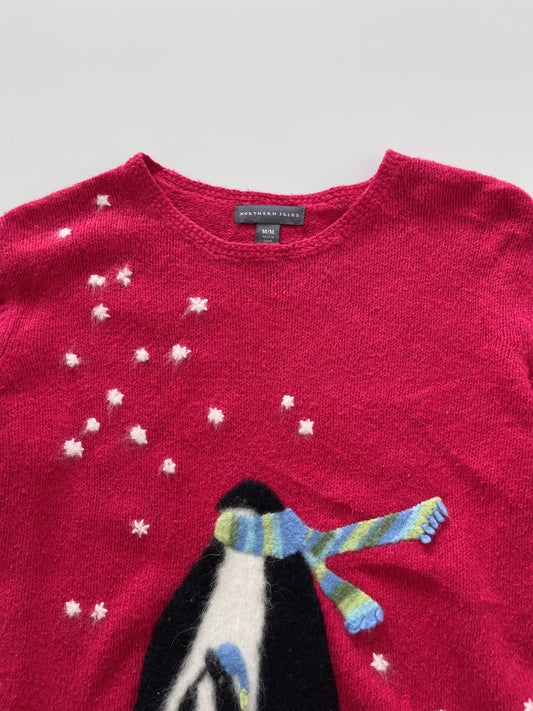 Northern Isles Christmas Embroidered Sweater-Bust 44