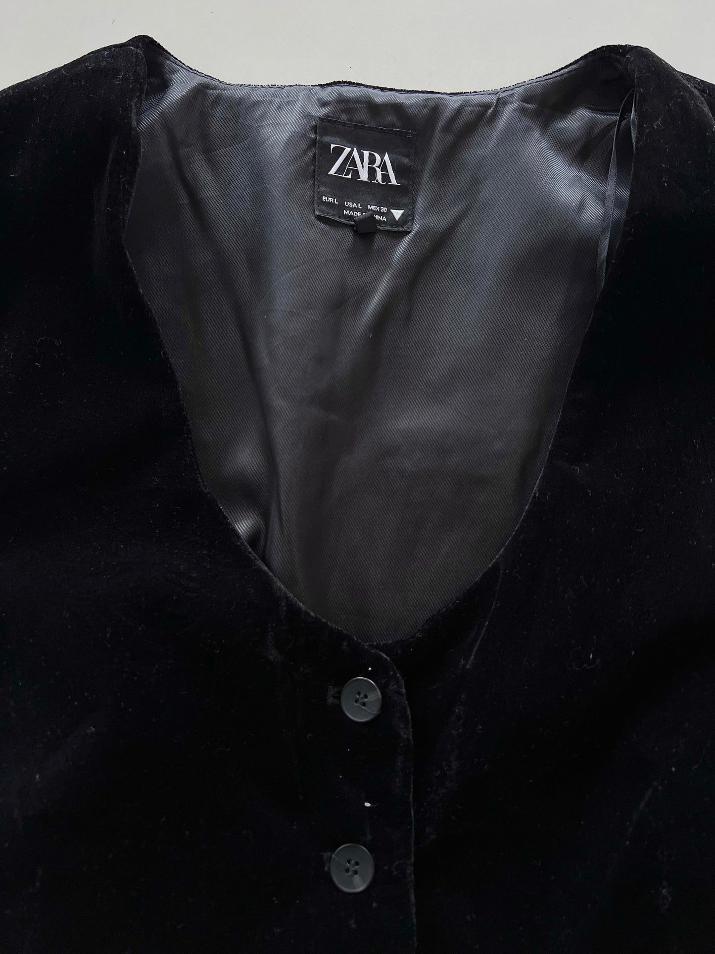 Zara Chenille Vintage Waistcoat-Bust 38