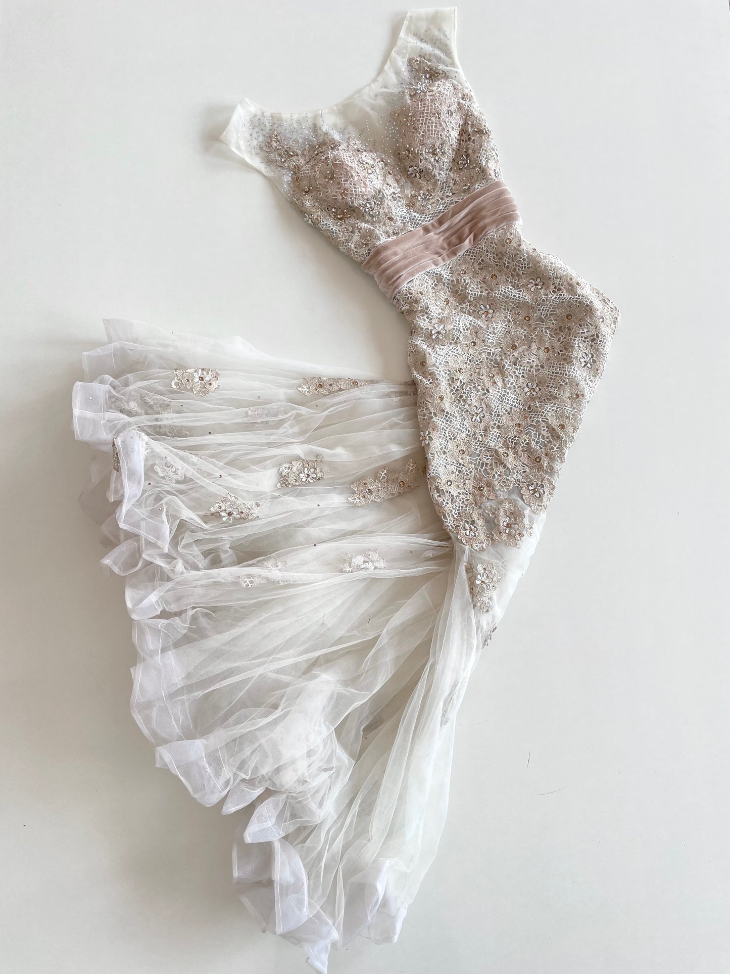Vintage Heavily Embroidered Dress-Bust 36
