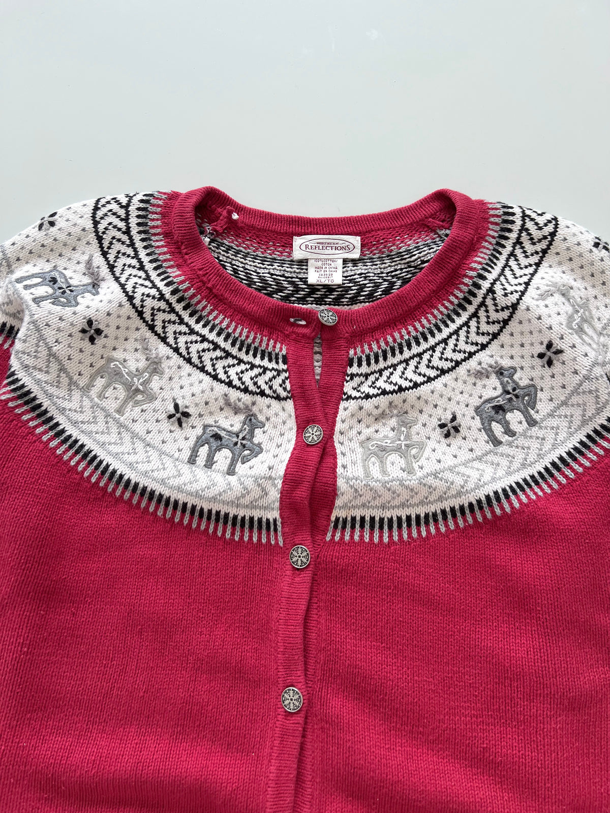 Reflections Christmas Cardigan Sweater-Bust 48